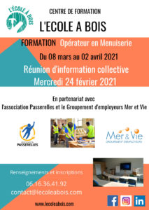 Formation opérateur en Menuiserie